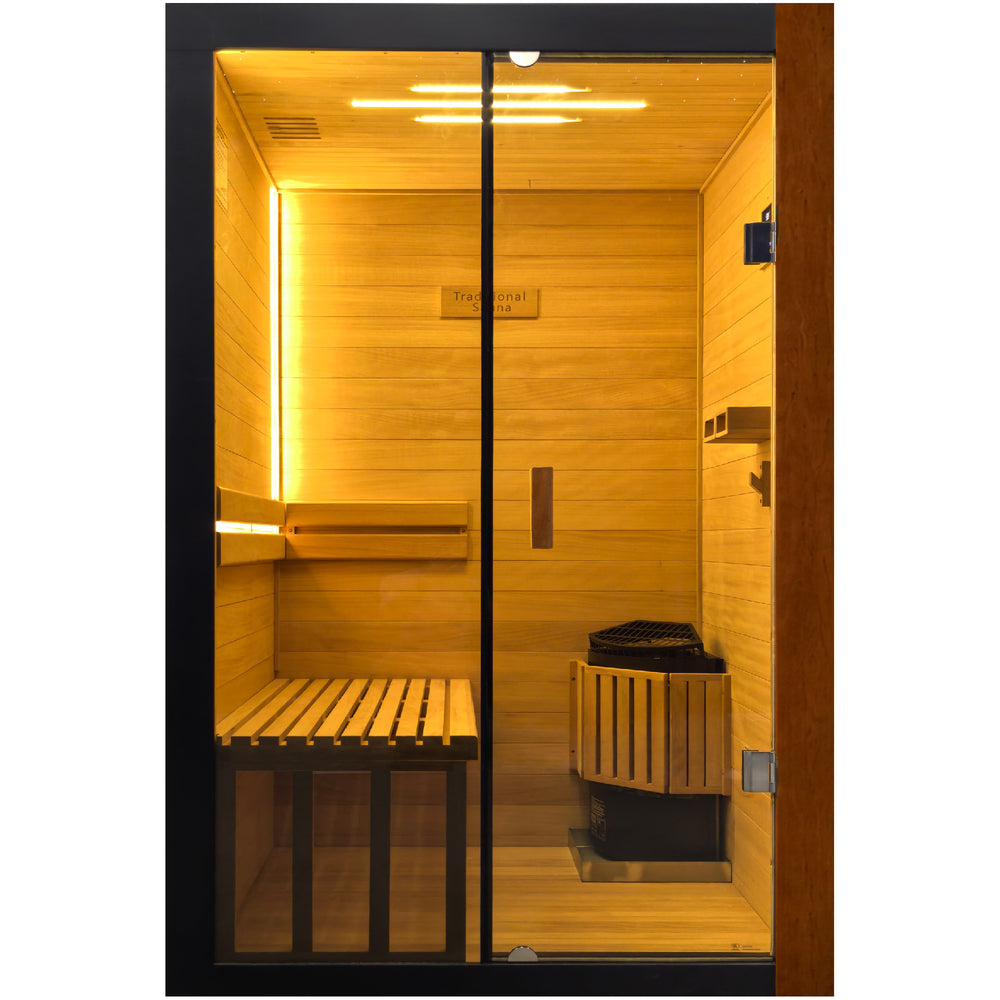 Outexer T-52S Indoor 2-Person Traditional Sauna | 3kW Heater & Sauna Stones Outexer T-52S Indoor 2-Person Traditional Sauna | 3kW Heater & Sauna Stones