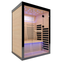 Outexer infrared sauna, HK2 indoor Hemlock 2 person sauna Outexer infrared sauna, HK2 indoor Hemlock 2 person sauna