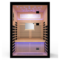 Front view of the Outexer infrared sauna HK2 Front view of the Outexer infrared sauna HK2