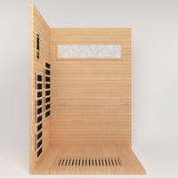 Modeling diagram of the Outexer infrared sauna HK2, showing the installation steps Modeling diagram of the Outexer infrared sauna HK2, showing the installation steps