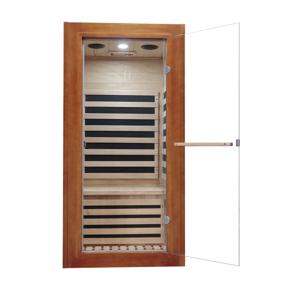 Outexer HM1 infrared sauna with tempered glass door Outexer HM1 infrared sauna with tempered glass door