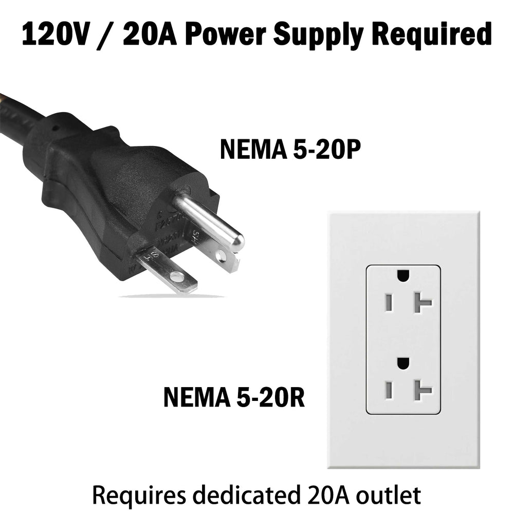 120V, 20A OUTLET 120V, 20A OUTLET