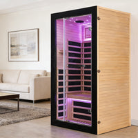 Outexer HF5 Indoor 1-Person Infrared Sauna | Spacious Single Sauna Outexer HF5 Indoor 1-Person Infrared Sauna | Spacious Single Sauna