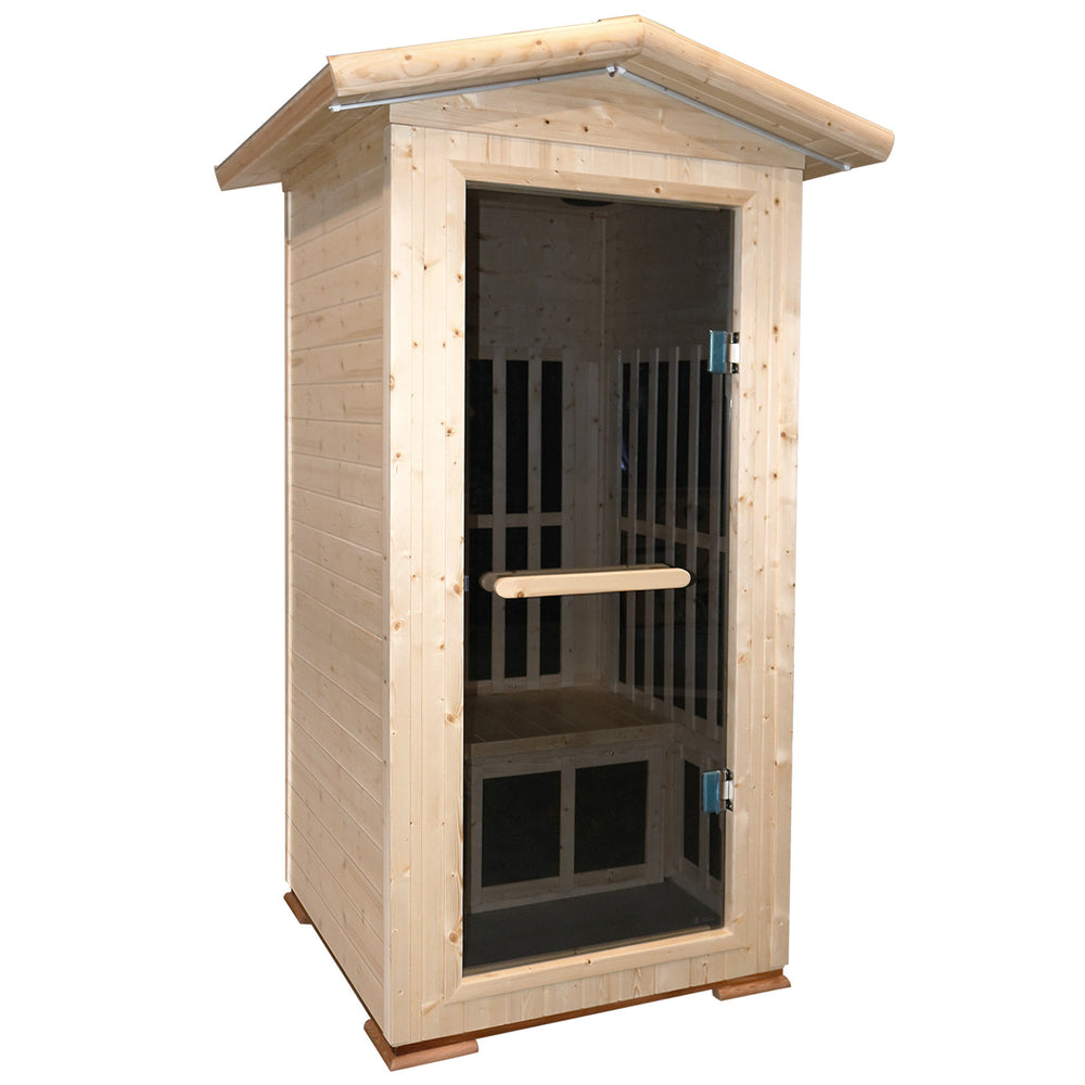 Outexer T59C2 outdoor sauna 1 person infrared sauna Outexer T59C2 outdoor sauna 1 person infrared sauna