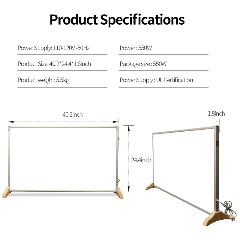 Outexer 550W Far Infrared Wall Heater Panel Outexer 550W Far Infrared Wall Heater Panel