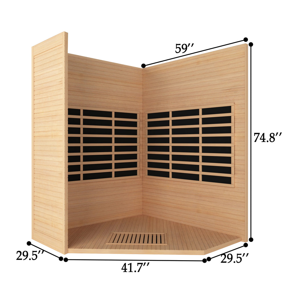 The size of Outexer sauna HK4 The size of Outexer sauna HK4