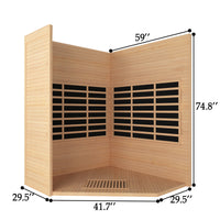 The size of Outexer sauna HK4 The size of Outexer sauna HK4