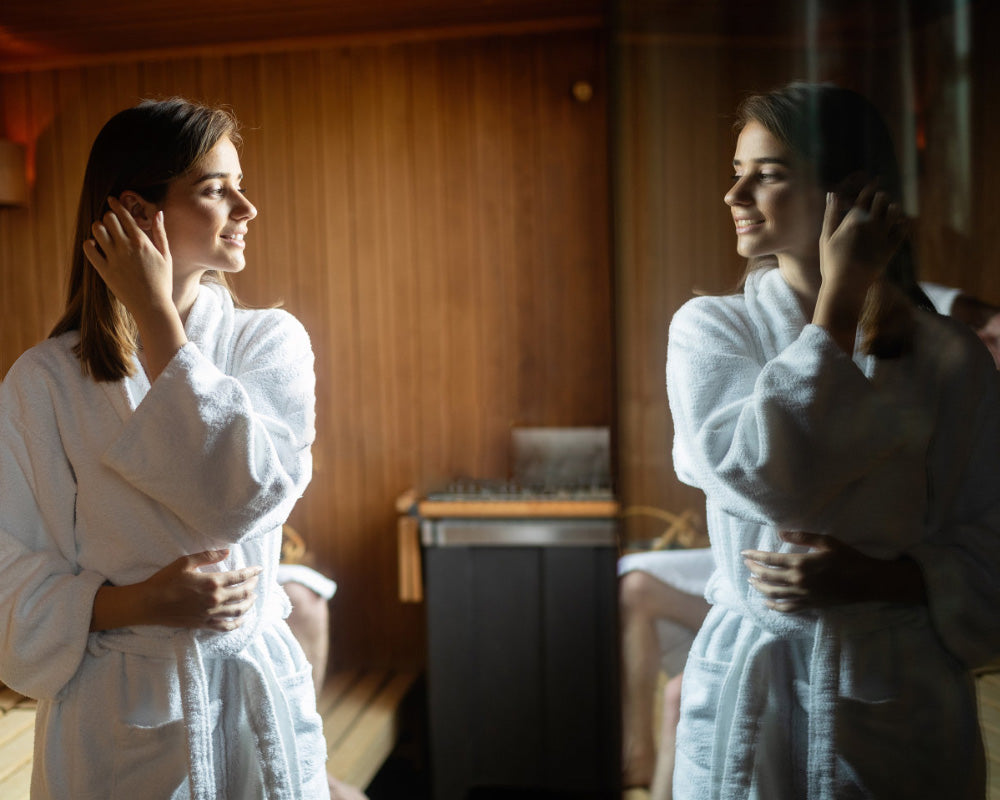 Outexer sauna at the minight