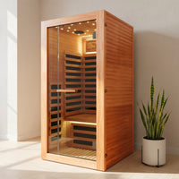 outexer infrared sauna HF1 in a linving room outexer infrared sauna HF1 in a linving room