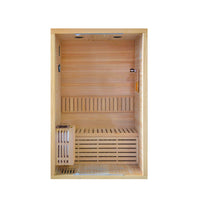 traditional sauna HY8 with interior design on a white background traditional sauna HY8 with interior design on a white background