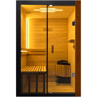 Outexer T-52S Indoor 2-Person Traditional Sauna | 3kW Heater & Sauna Stones