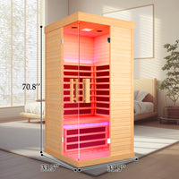 Outexer HK1 infrared sauna size: 70.8