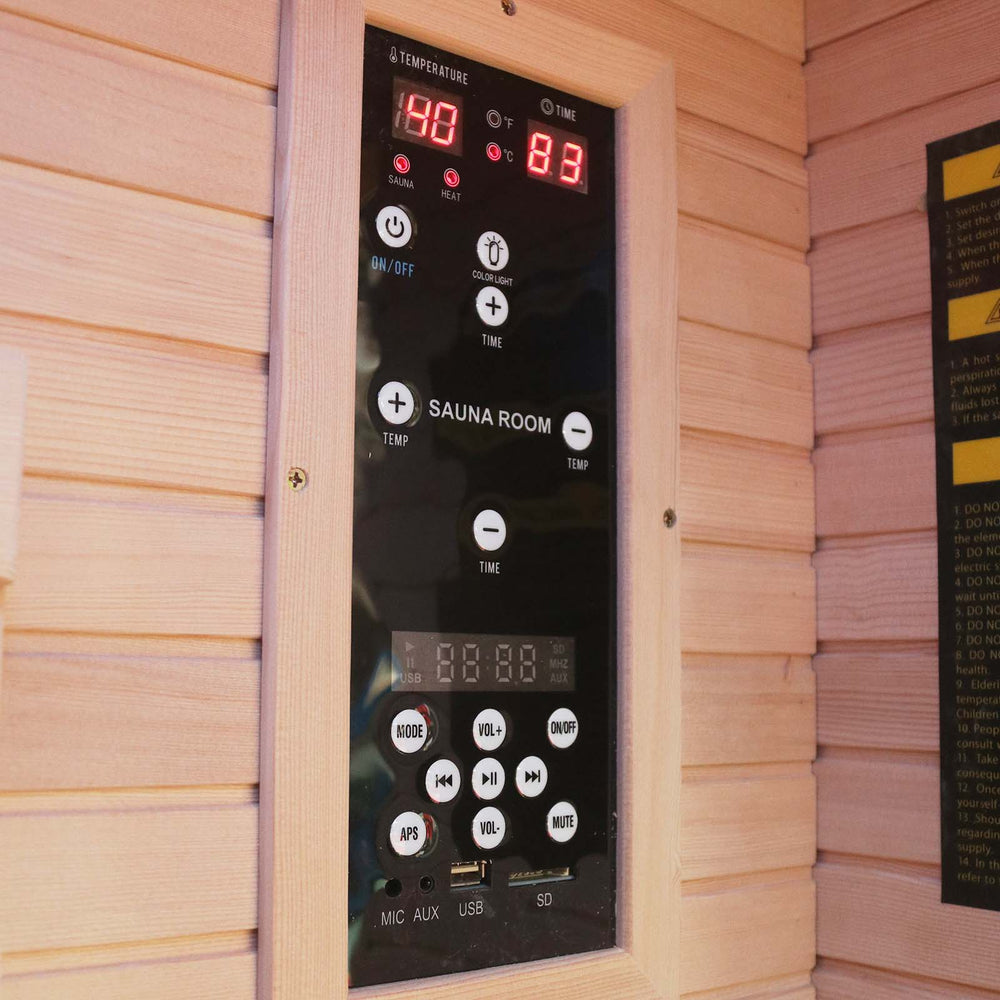 Outexer HK1 infrared sauna control panel