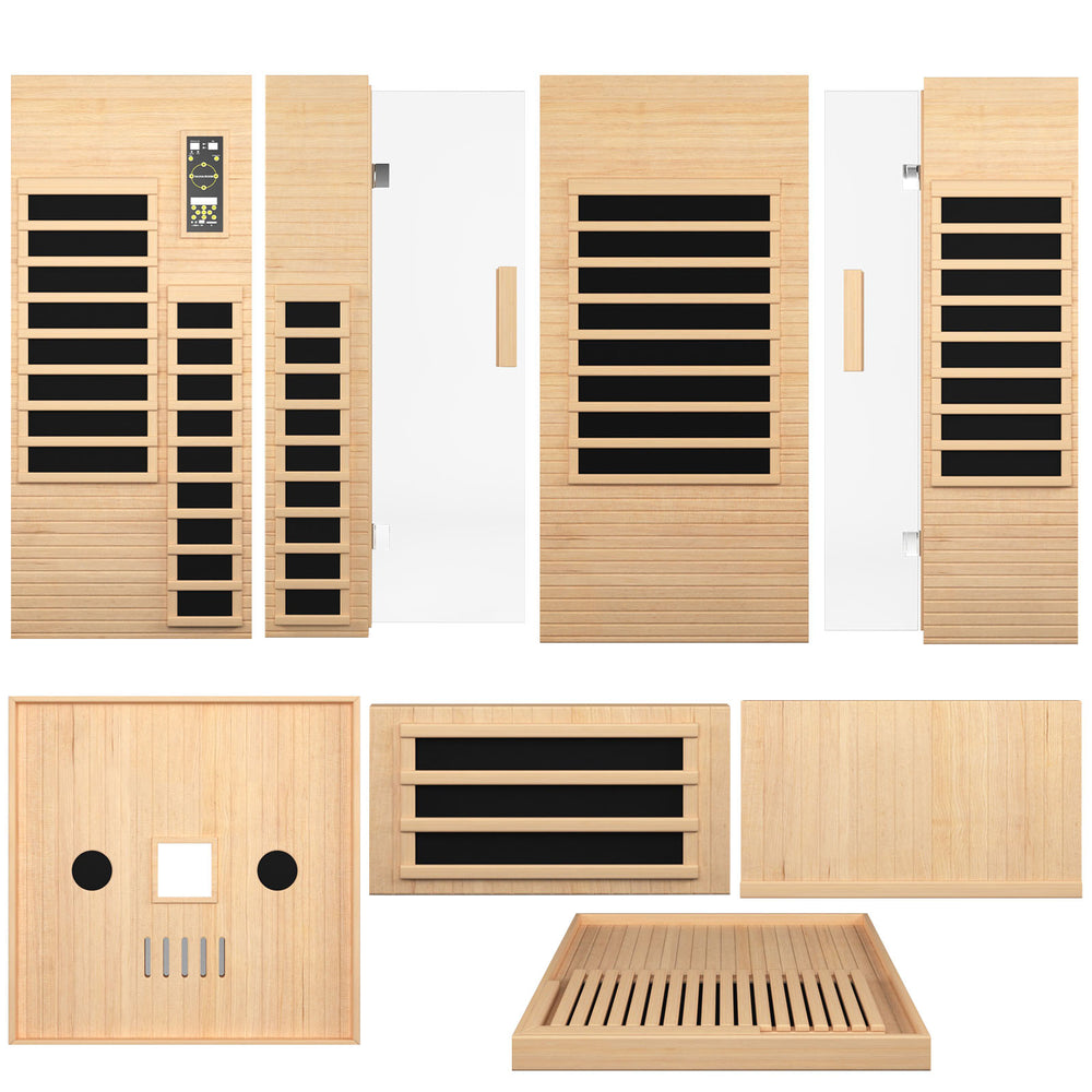 Outexer HK1 infrared sauna assembly parts diagram
