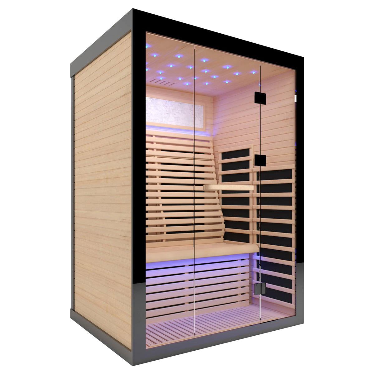 Outexer infrared sauna, HK2 indoor Hemlock 2 person sauna