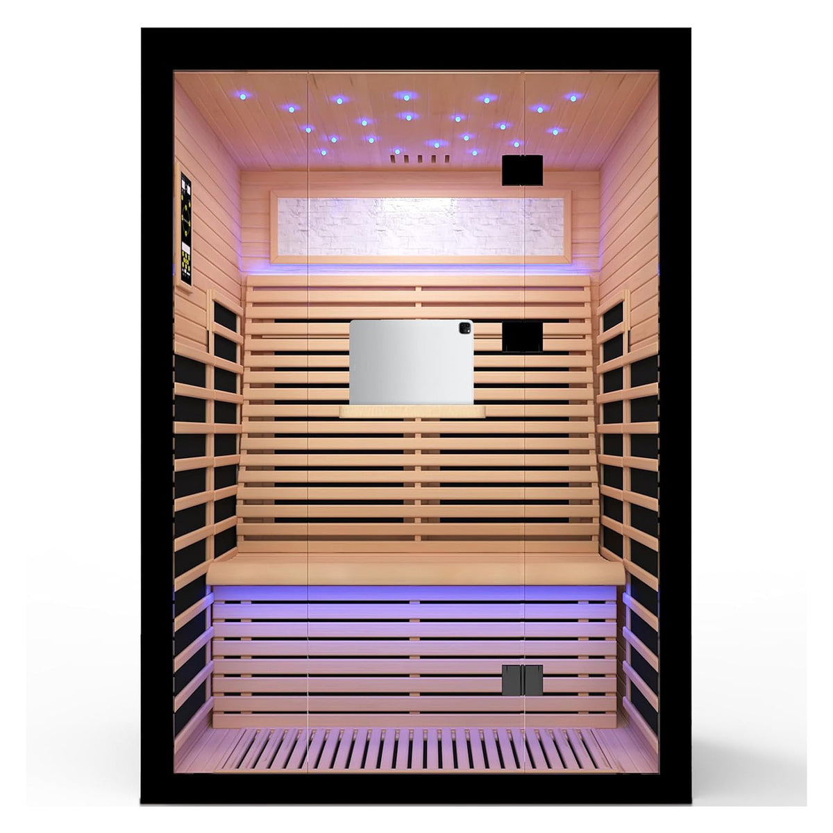 Front view of the Outexer infrared sauna HK2