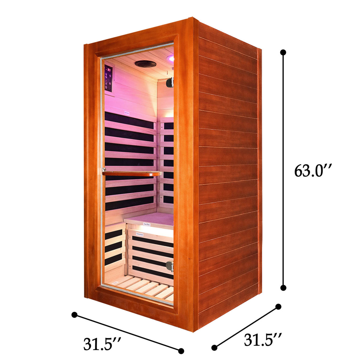 Outexer HM1 infrared sauna size