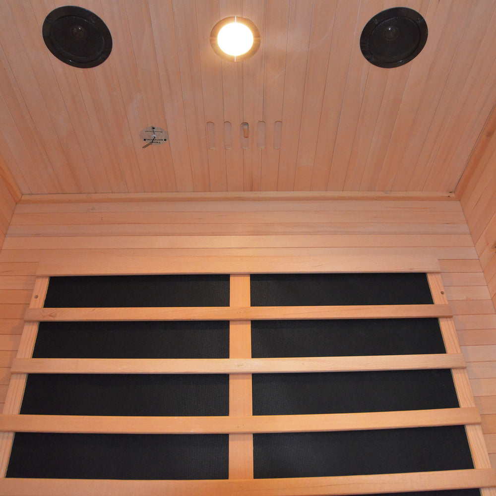 outexer HY2 outdoor sauna interior top