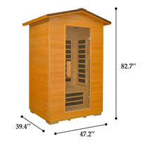 outexer HY2 outdoor sauna size