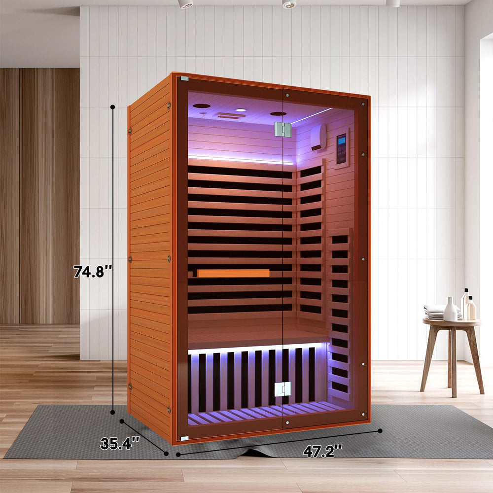 outexer 2 person infrared sauna HY5 size