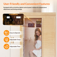 Outexer HF6 Indoor 1-Person Infrared Sauna | Compact Single Sauna