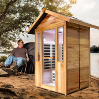 Outexer 2 Person Outdoor Infrared Sauna - T-59C3B