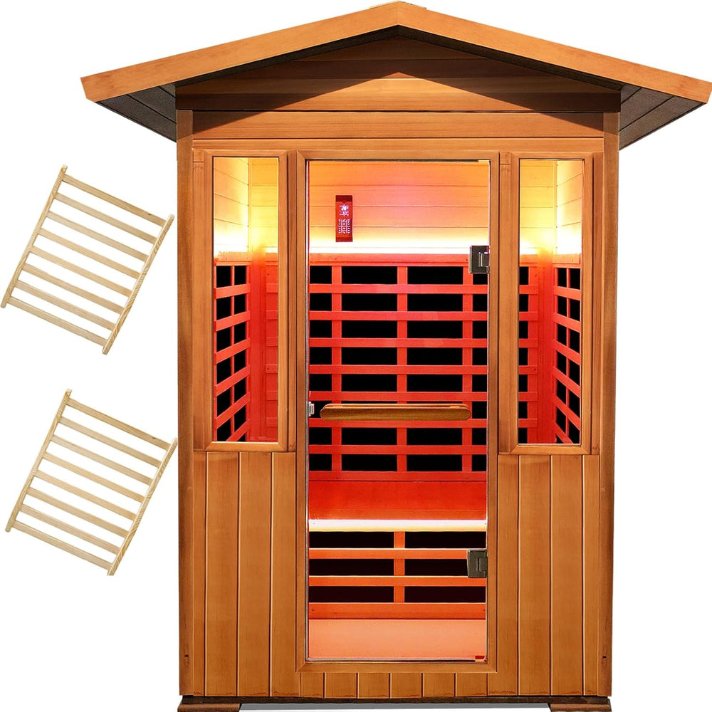 Outexer 2 Person Outdoor Infrared Sauna - T-59C3B