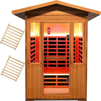 Outexer 2 Person Outdoor Infrared Sauna - T-59C3B