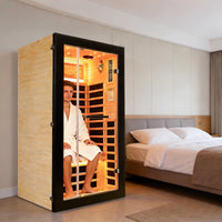 Outexer HF5 Indoor 1-Person Infrared Sauna | Spacious Single Sauna