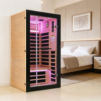 Outexer HF5 Indoor 1-Person Infrared Sauna | Spacious Single Sauna