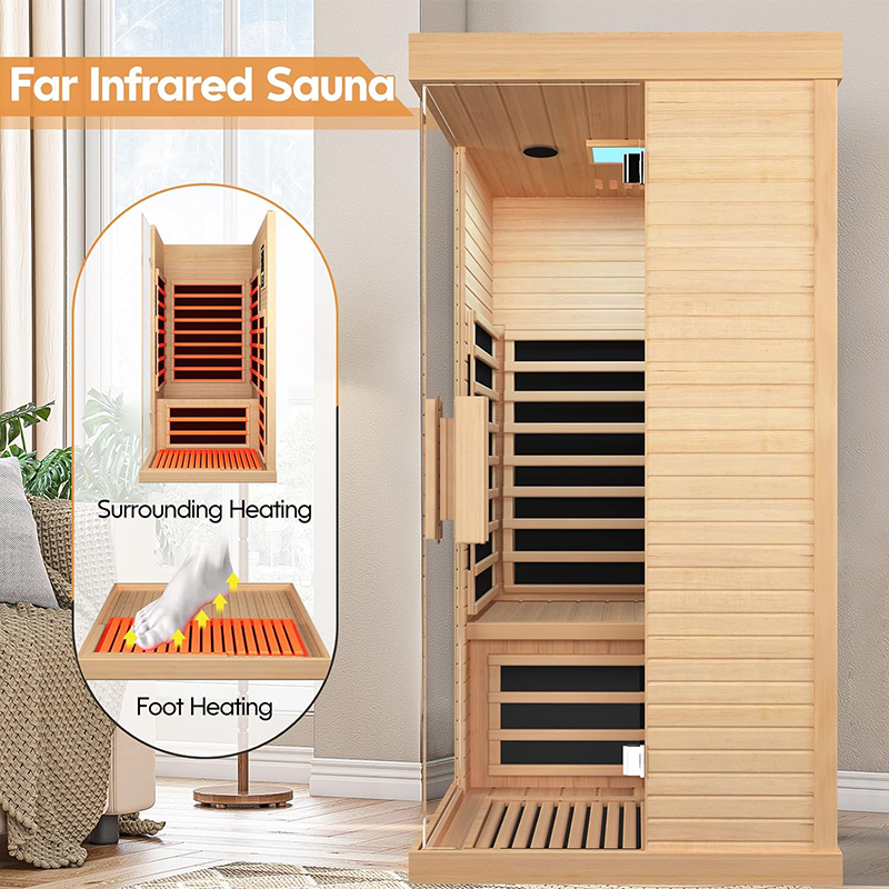 Outexer HK1 Indoor 1-Person Low EMF Infrared Sauna