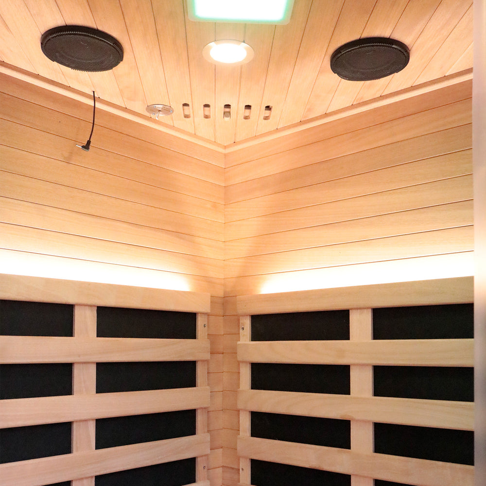 Outexer HF2 Corner Infrared Sauna | 1-Person Indoor Sauna