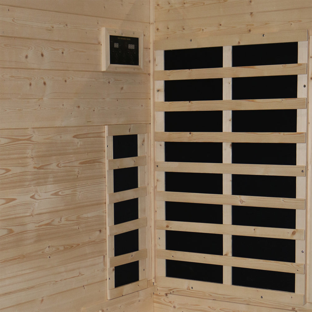 outexer indoor sauna interior heat plates
