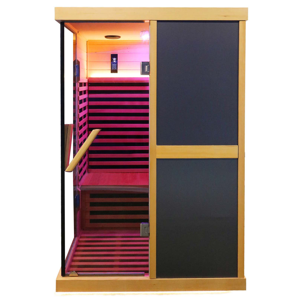 Outexer T52D2 indoor sauna with 7-color light