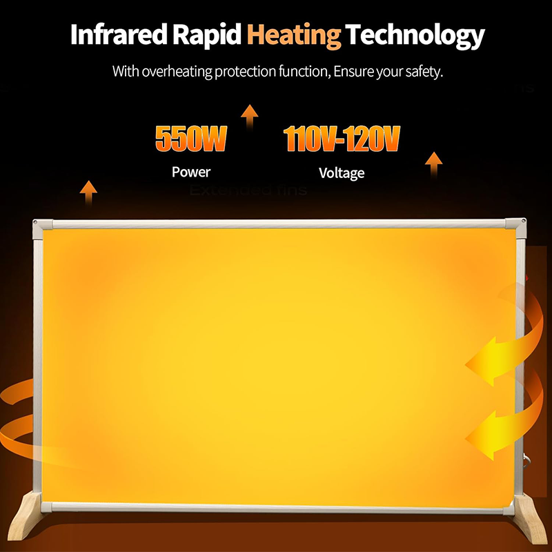 Outexer 550W Far Infrared Wall Heater Panel for Room