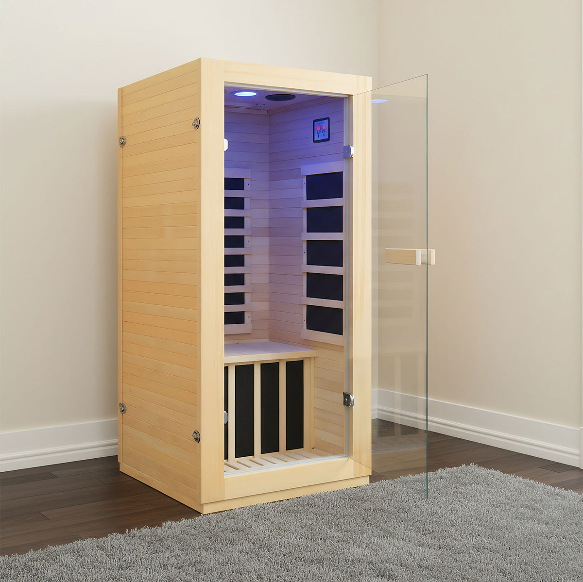 HF-MINI indoor sauna in the living room