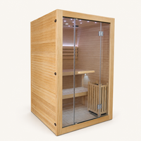 Outexer HF8 2-person full-glass front indoor traditional sauna