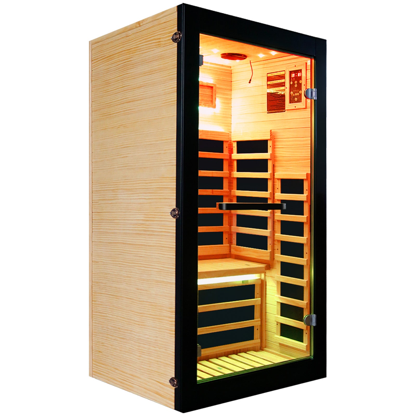 Outexer HF4 Indoor 1-Person Infrared Sauna | Compact Mini Design